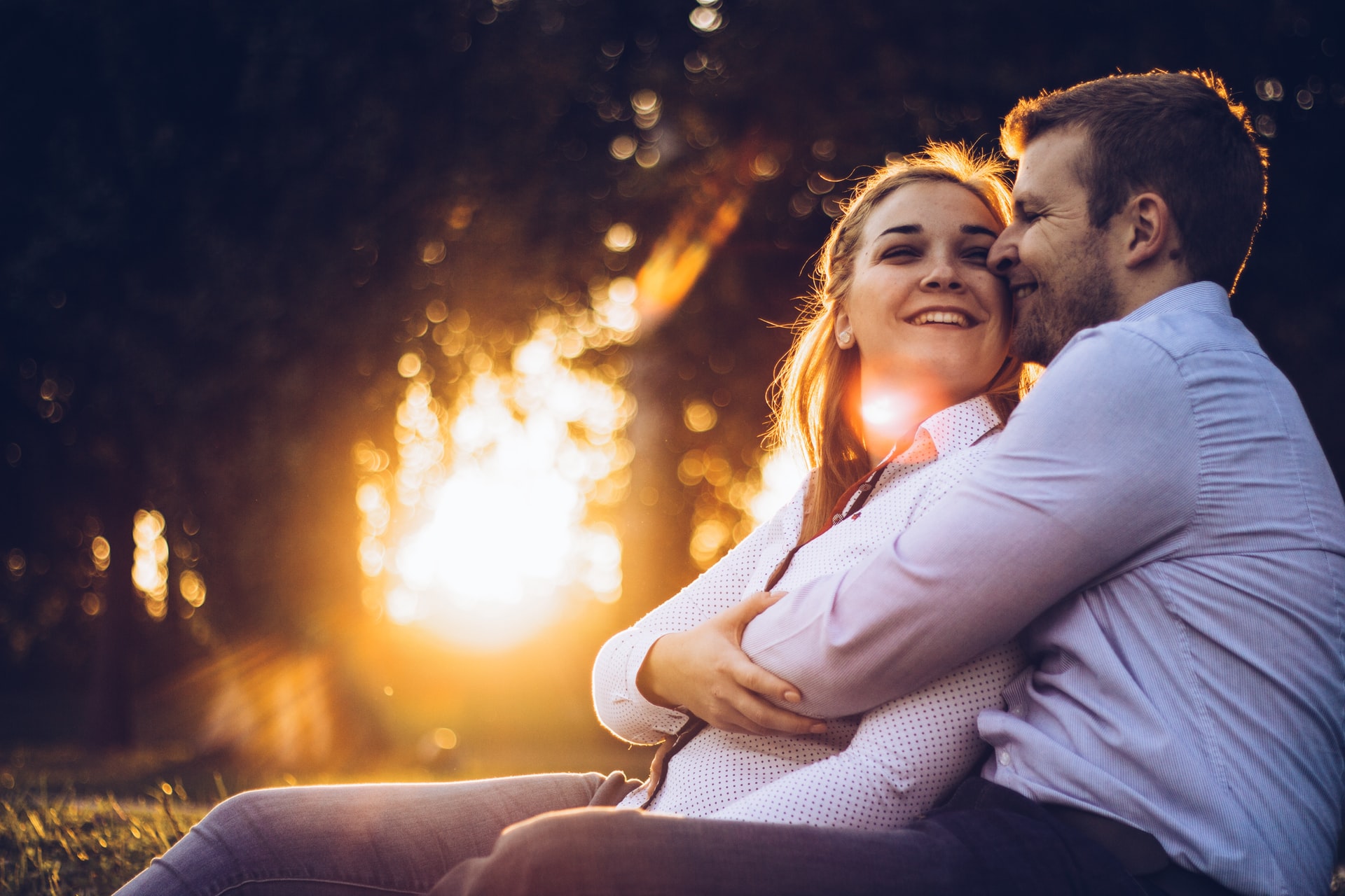 smiling couple
