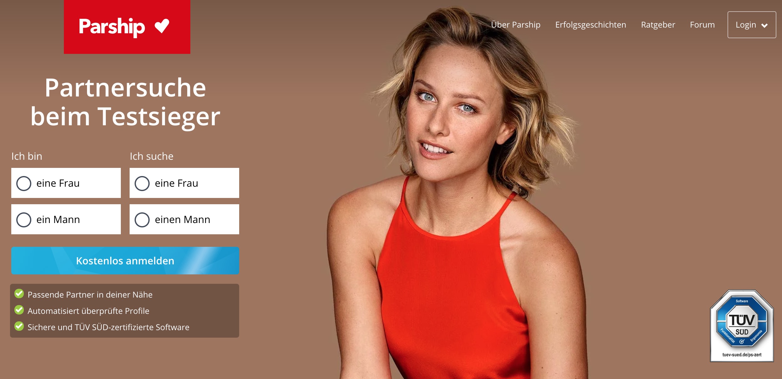 Parship main page german