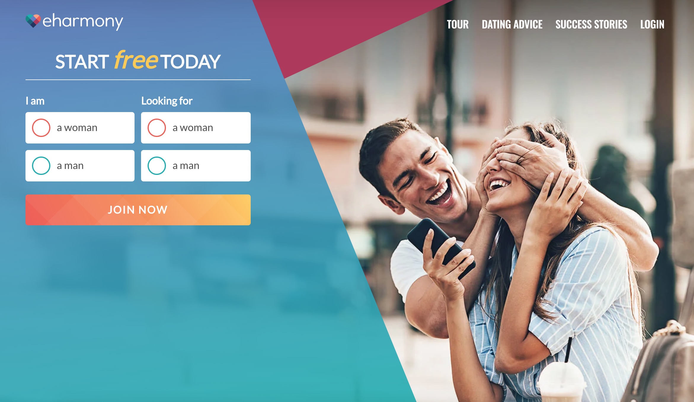 eHarmony main page german